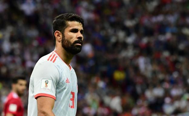 Diego Costa, durante el partido ante Iran.