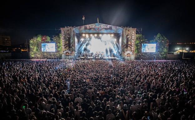 Ambiente en el pasado Weekend Beach Festival