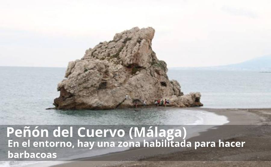 En la parte más oriental de la ciudad de Málaga, entre El Palo y La Araña, aguarda una cala que es conocida con el nombre del Peñón del Cuervo por un espectacular roquedal situado en la propia orilla. No siempre es un refugio de tranquilidad, pero sí merece la pena acercarse en días laborables o fuera de temporada alta para disfrutar de su ecosistema. En sus aguas, de hecho, se puede ver una planta en peligro de extinción, la siempreviva malagueña. En el entorno, hay una zona habilitada para hacer barbacoas, lo que hace que no siempre sea el mejor sitio para desconectar.  Más info aquí.