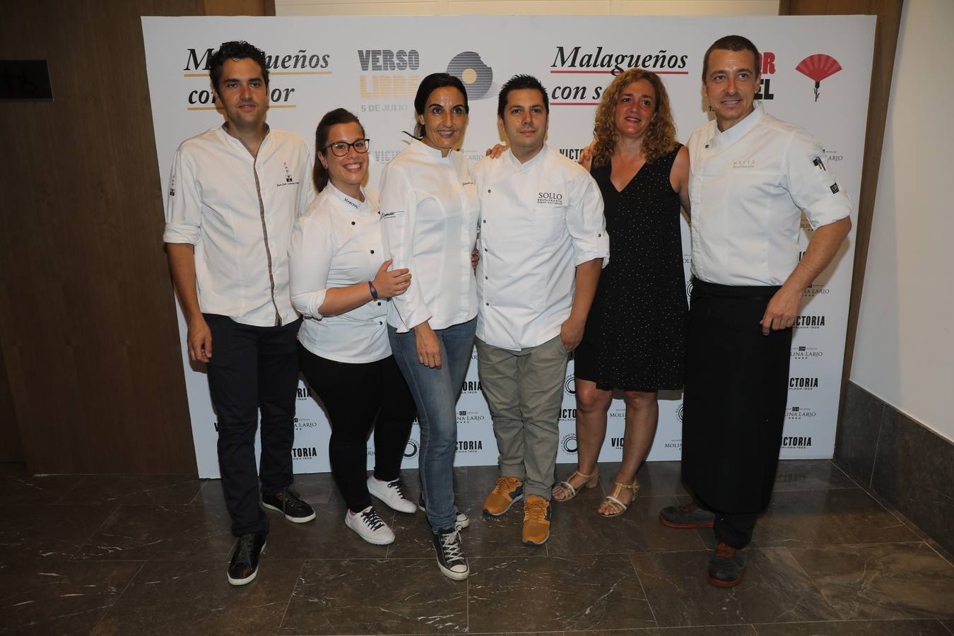 El restaurante Matiz acoge la segunda jornada de ‘Malagueños con Sabor’. Chefs participantes en la segunda jornada ‘Malagueños con Sabor’.