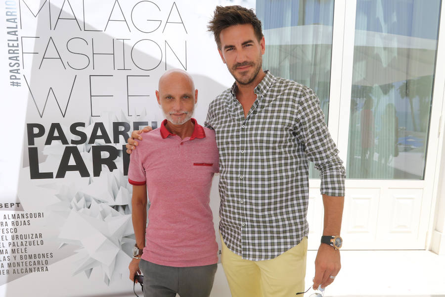 Luis Miguel Bautista y Miguel León en la presentación de la Pasarela Málaga Fashion Week.