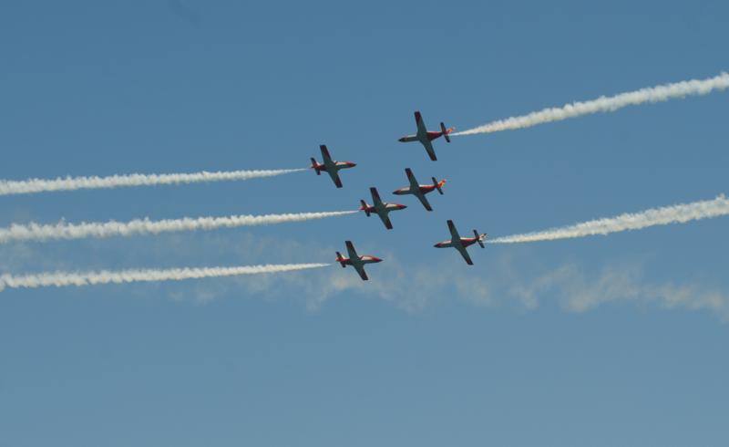 Torre del Mar acoge este festival aéreo internacional con 40 aeronaves de cuatro países diferentes 