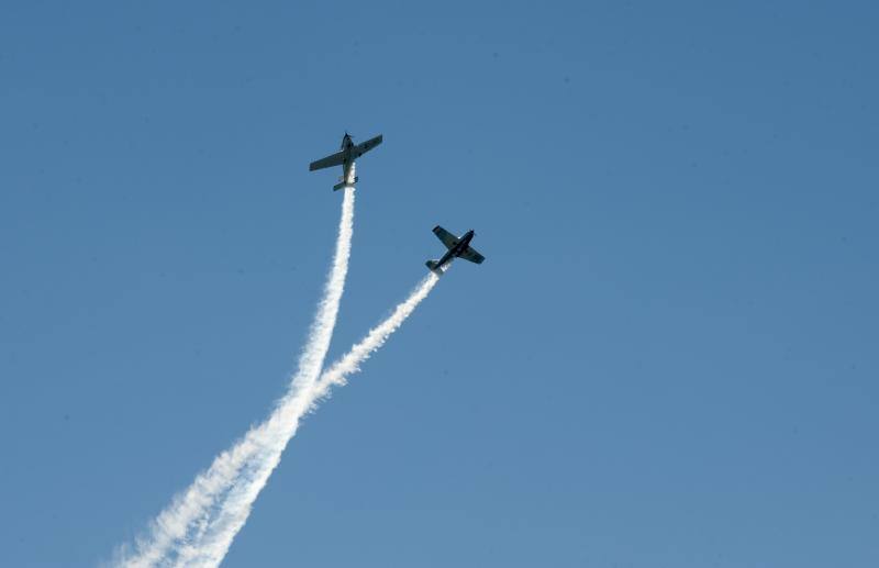 Torre del Mar acoge este festival aéreo internacional con 40 aeronaves de cuatro países diferentes 