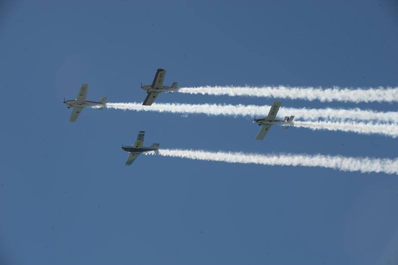 Torre del Mar acoge este festival aéreo internacional con 40 aeronaves de cuatro países diferentes 