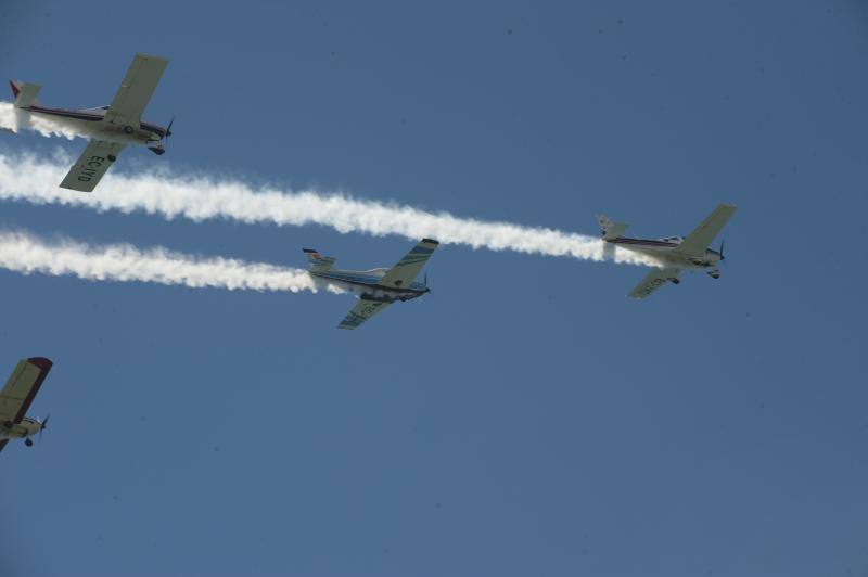 Torre del Mar acoge este festival aéreo internacional con 40 aeronaves de cuatro países diferentes 