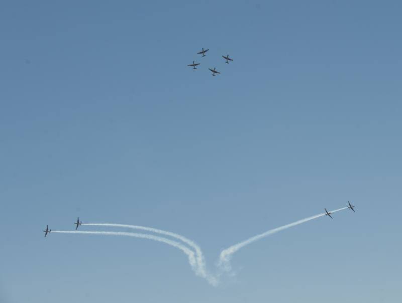 Torre del Mar acoge este festival aéreo internacional con 40 aeronaves de cuatro países diferentes 