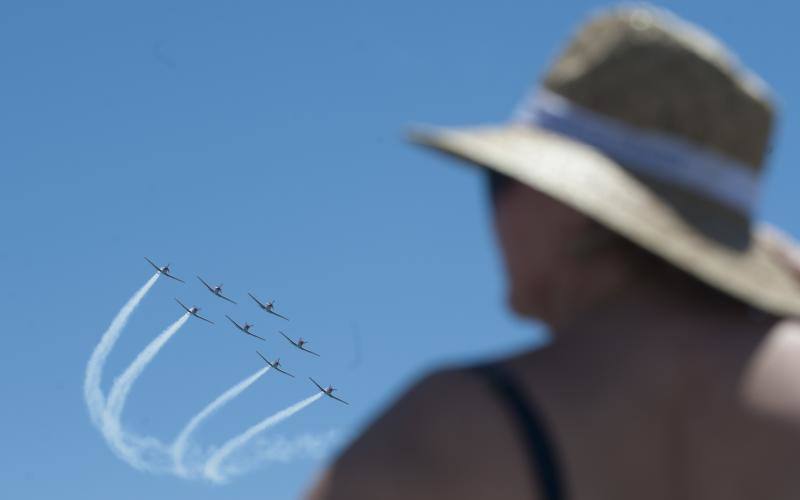 Torre del Mar acoge este festival aéreo internacional con 40 aeronaves de cuatro países diferentes 