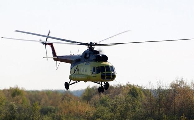 Helicóptero Mi-8 similar al siniestrado.