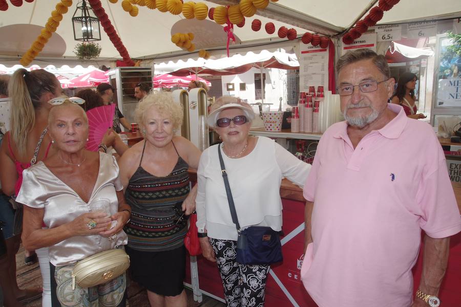 Charo Palacios, Mayte Palacios, Esperanza San Francisco y Pedro Paz.