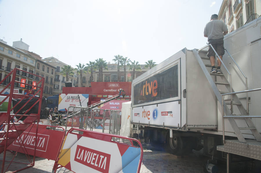 Fotos: Así se prepara Málaga para recibir La Vuelta a España