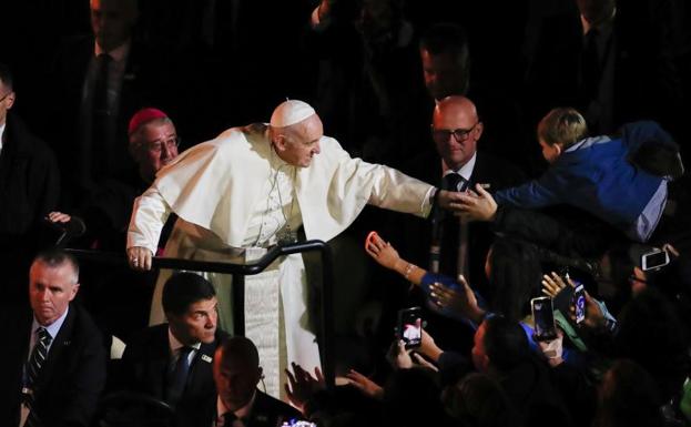 El Papa, en Dublín. 