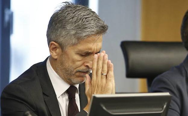 Comparecencia de Grande-Marlaska en la Comisión de Interior en el Congreso.