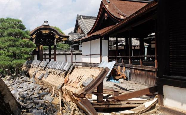 Destrozos causados por el tifón 'Jebi' a su paso por Japón.