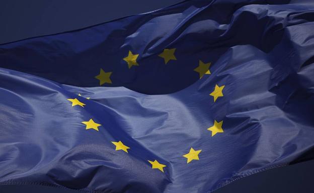 Bandera de la Unión Europea. 