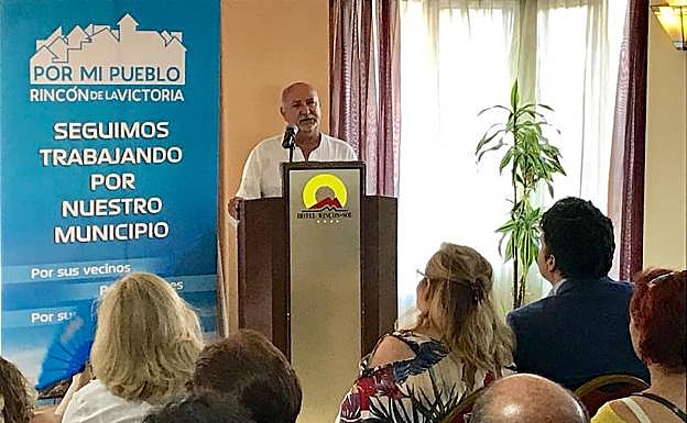 Gómez, en la presentación de su candidatura.