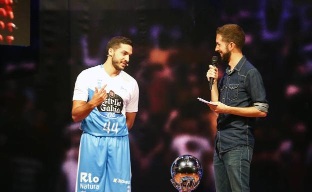 El malagueño Pepe Pozas representó al Obradoiro en el acto. 