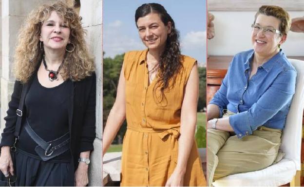 De izquierda a derecha, Gioconda Belli, Samanta Schweblin y Laura Freixas, autoras que pasarán por Málaga con el Festival Eñe.