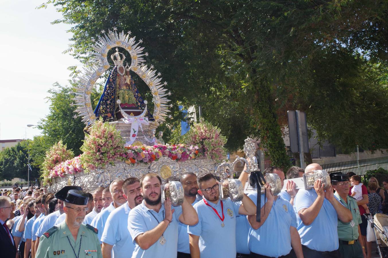 Fotos: Procesión de la Virgen de la Cabeza en la barriada Palma-Palmilla de Málaga
