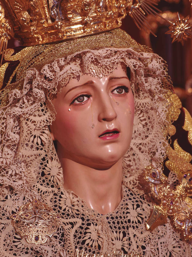 La muestra, organizada por la junta provincial de la Asociación Española contra el Cáncer (AECC), reúne en la calle Larios 45 fotos de Eduardo Nieto de las Vírgenes de Semana Santa y de la Patrona de Málaga. Más información  aquí .