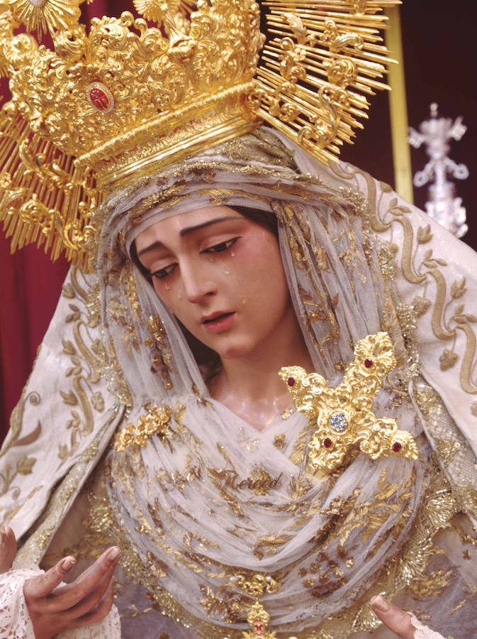 La muestra, organizada por la junta provincial de la Asociación Española contra el Cáncer (AECC), reúne en la calle Larios 45 fotos de Eduardo Nieto de las Vírgenes de Semana Santa y de la Patrona de Málaga. Más información  aquí .