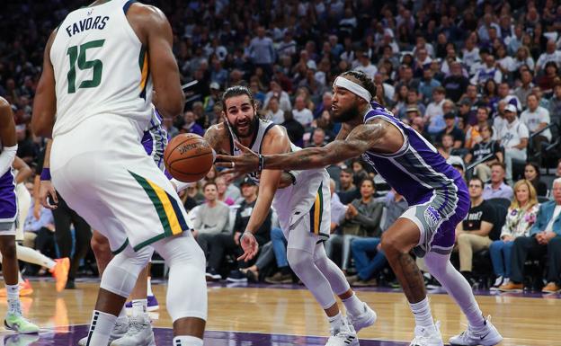 Ricky Rubio, durante el partido. 