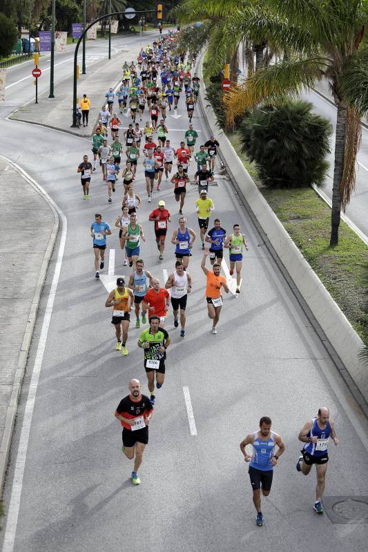 Más de 18.000 personas corrieron por las calles de Málaga en la 40 edición de esta tradicional prueba popular