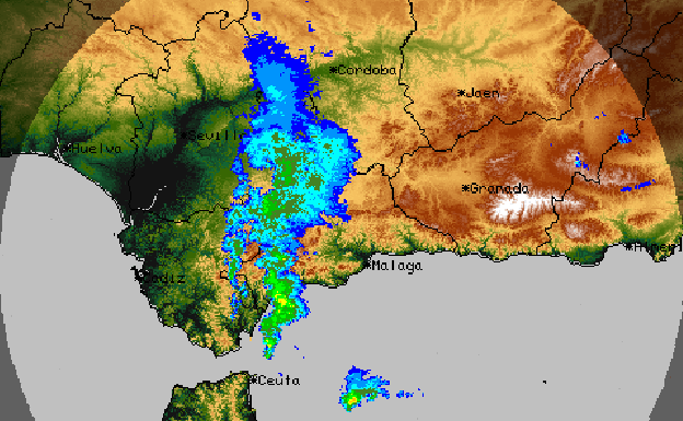 Rada de lluvia de Aemet