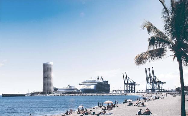 Imagen virtual de la torre del Puerto