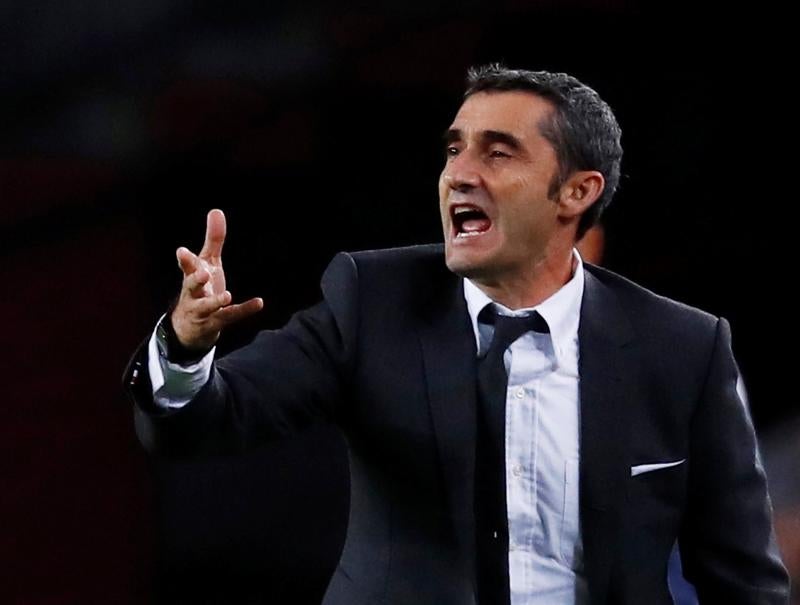 Valverde, durante el partido.