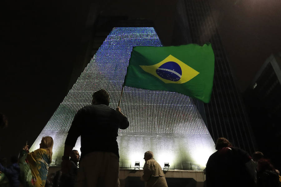 Los simpatizantes de Bolsonaro celebraron el triunfo electoral del ya nuevo presidente del país carioca 