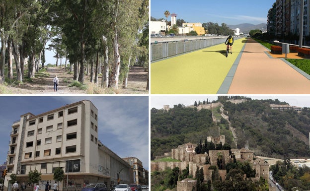 El Benítez, Gibraldaro, la vía ciclista y el Astoria. 