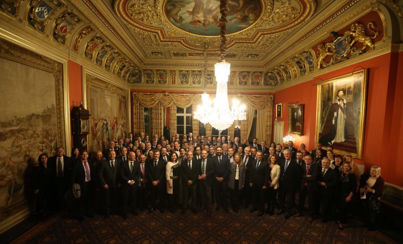 La cena organizada por Prensa Malagueña en la WTM SUR reúne a los máximos responsables del turismo nacional, regional y local en un mismo foro