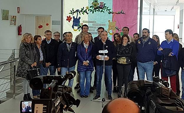 Elías Bendodo, este domingo en Marbella. 