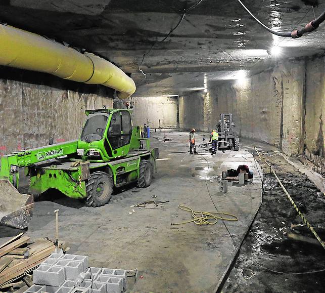 El objetivo es que el cajón subterráneo se quede listo en marzo de 2020