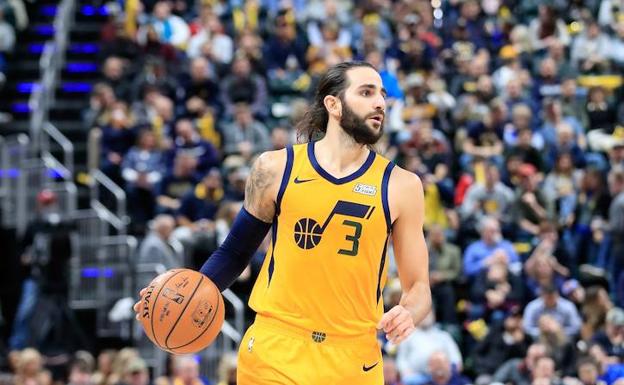 Ricky Rubio, durante el partido. 