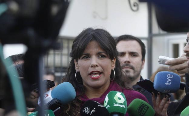 Teresa Rodríguez ha estado este jueves en Puente Genil, Córdoba.