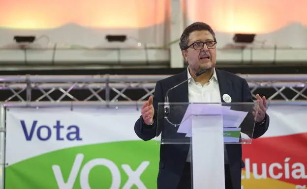 Francisco Serrano cerró este viernes la campaña andaluza de VOX en Sevilla.