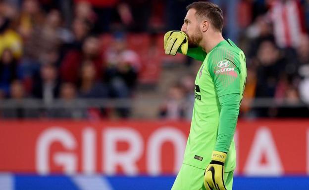 Jan Oblak durante el duelo ante el Girona