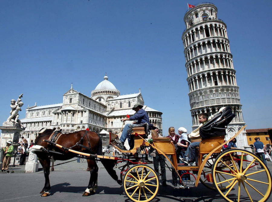 La Torre de Pisa, cada vez menos inclinada