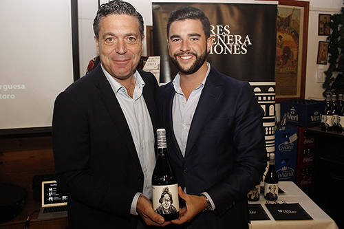 Bodegas Lara presenta Aniya. En la foto, Juan Antonio Lara y Pablo Gonzalo.