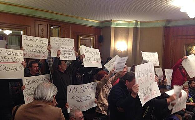 Un momento del pleno. 