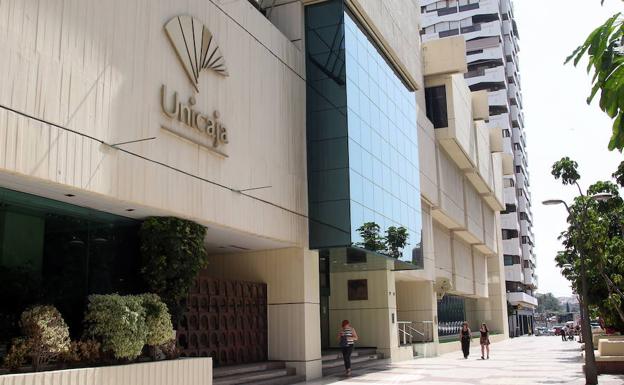 Sede principal de Unicaja en Málaga. 