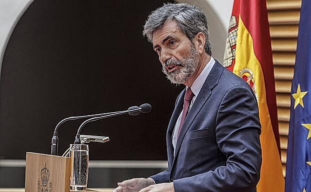 El presidente del Consejo General del Poder Judicial, Carlos Lesmes.