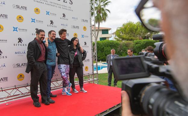 El Torres, Alexis Barroso, El Rubius y Lolita Aldea, en el pasado Sitges. 