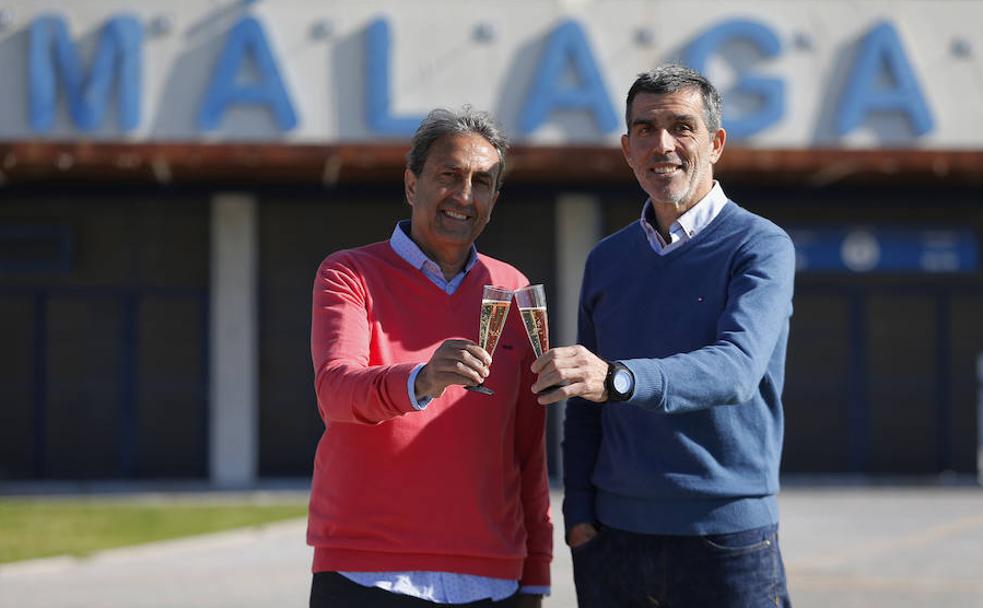 SUR reunió a Luis Casimiro y a Juan Ramón López Muñiz y brindaron por alcanzar los éxitos deportivos que anhelan los aficionados.