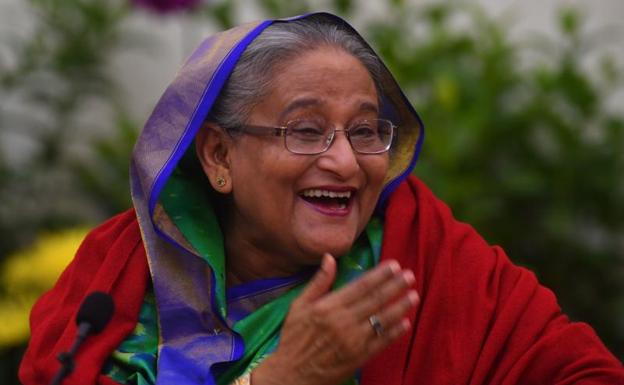 La primera ministra de Bangladesh, Sheikh Hasina. 