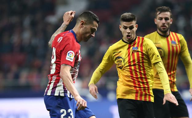 Vitolo, en el partido de Copa del Rey ante el Sant Andreu.