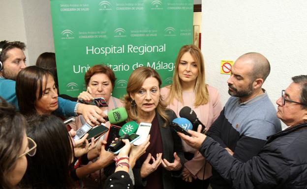 Marina Álvarez explicó ayer el plan funcional previsto para el nuevo hospital público de Málaga. 