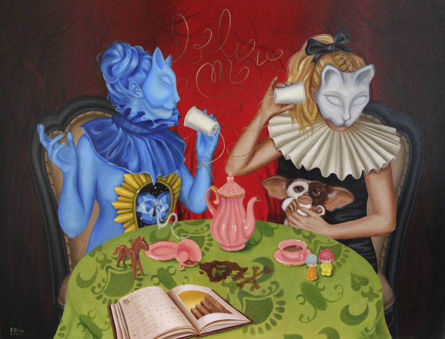 La artista malagueña estrena en San Telmo una muestra con una docena de obras cargadas de referencias literarias