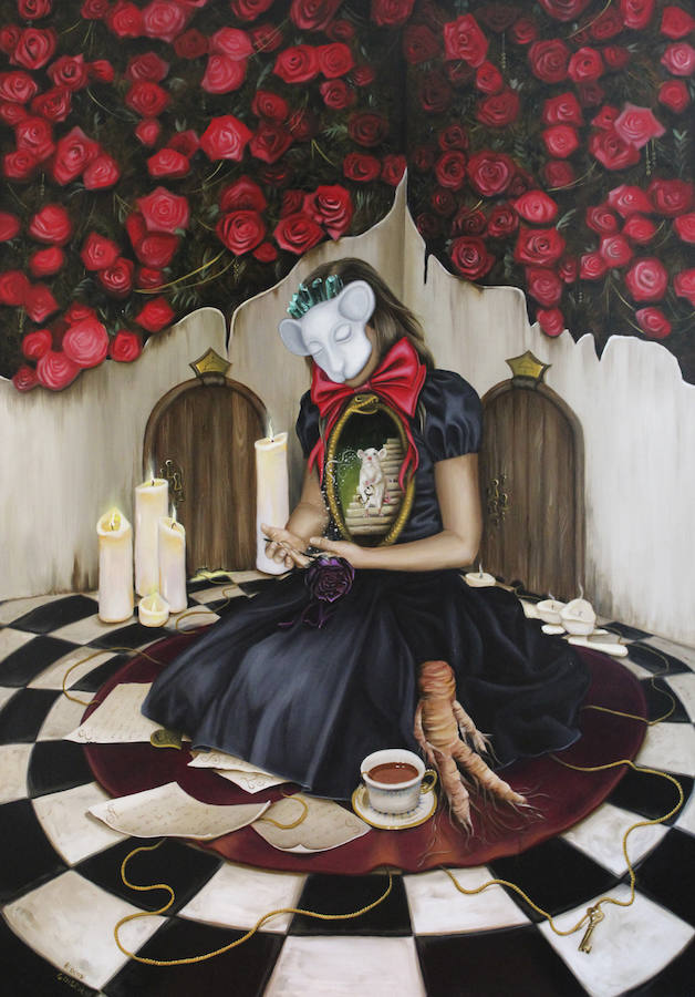 La artista malagueña estrena en San Telmo una muestra con una docena de obras cargadas de referencias literarias